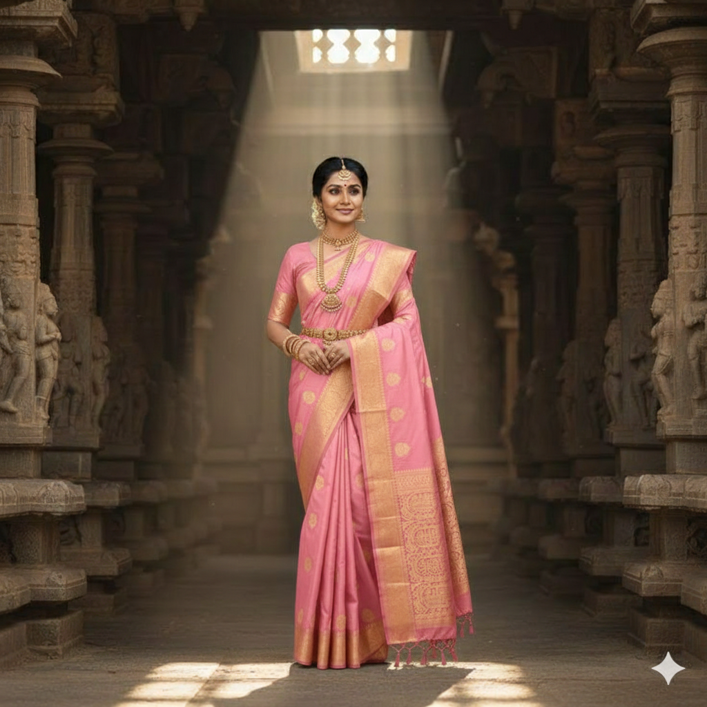 Light Pink Pure Silk