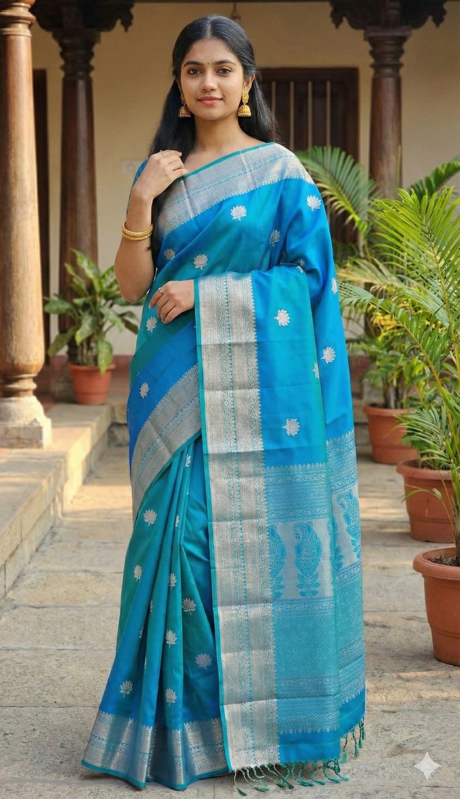Thamarai Border Pure Silk