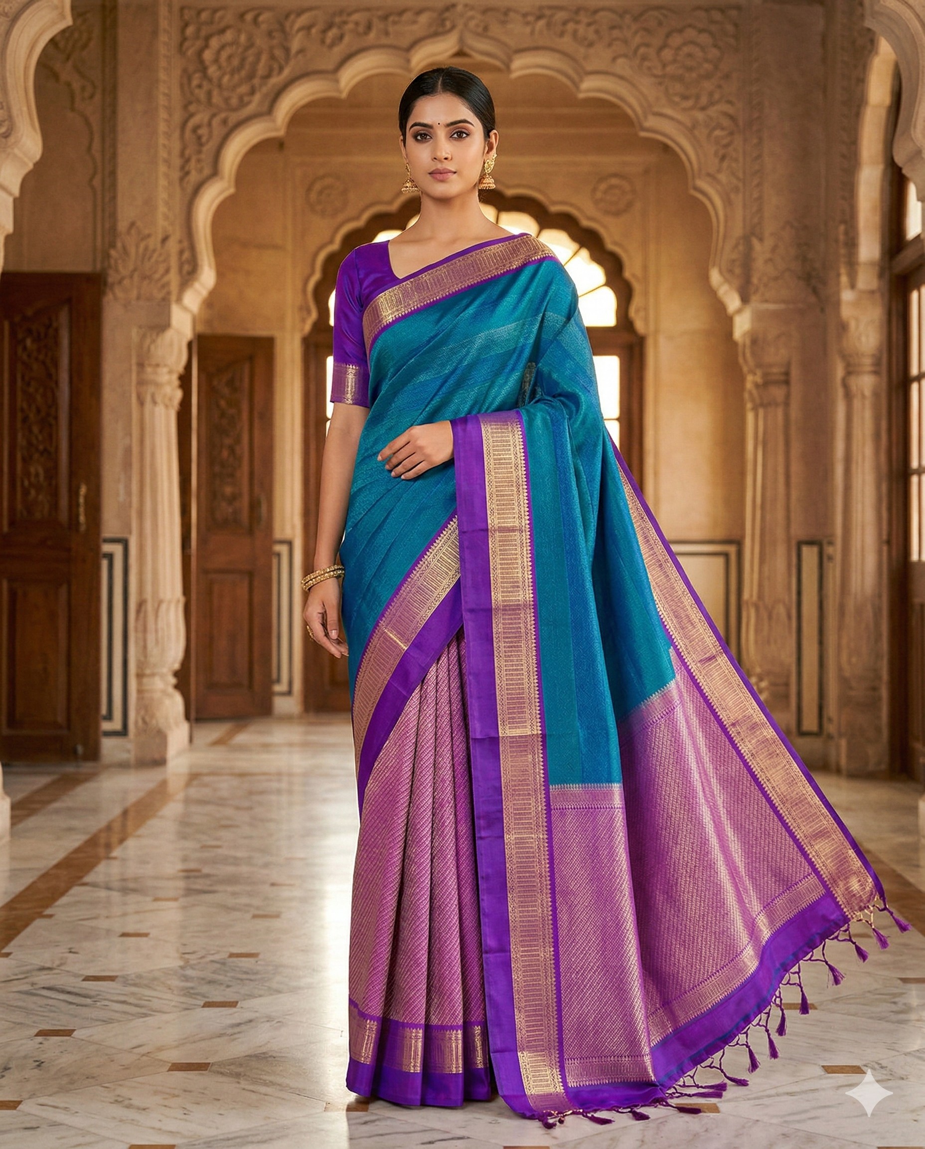 Button Rose Pure Silk