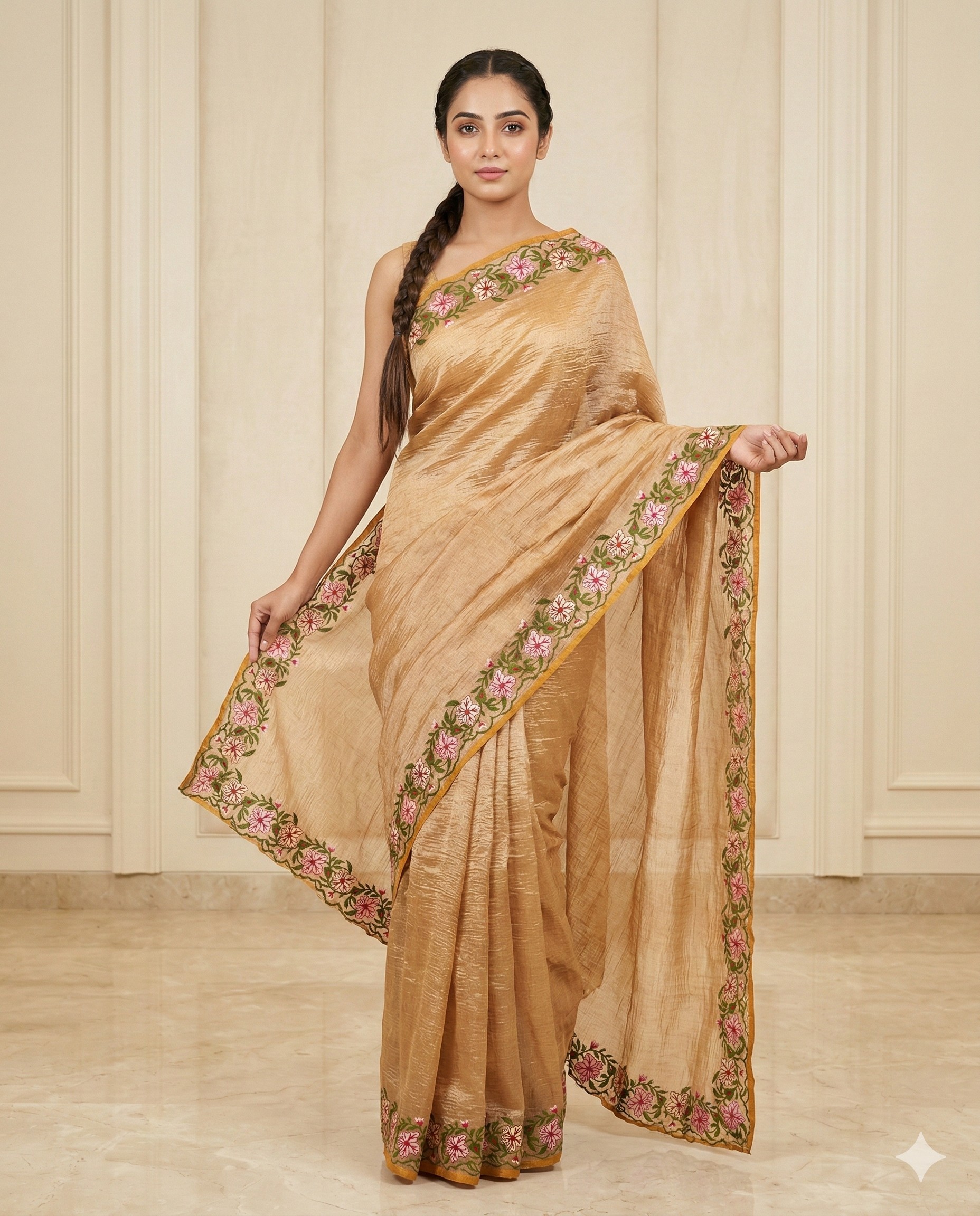 Crush Tissue Emridary Silk