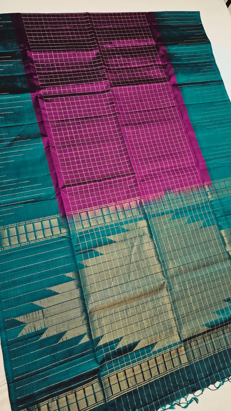 Checked Pure Silk