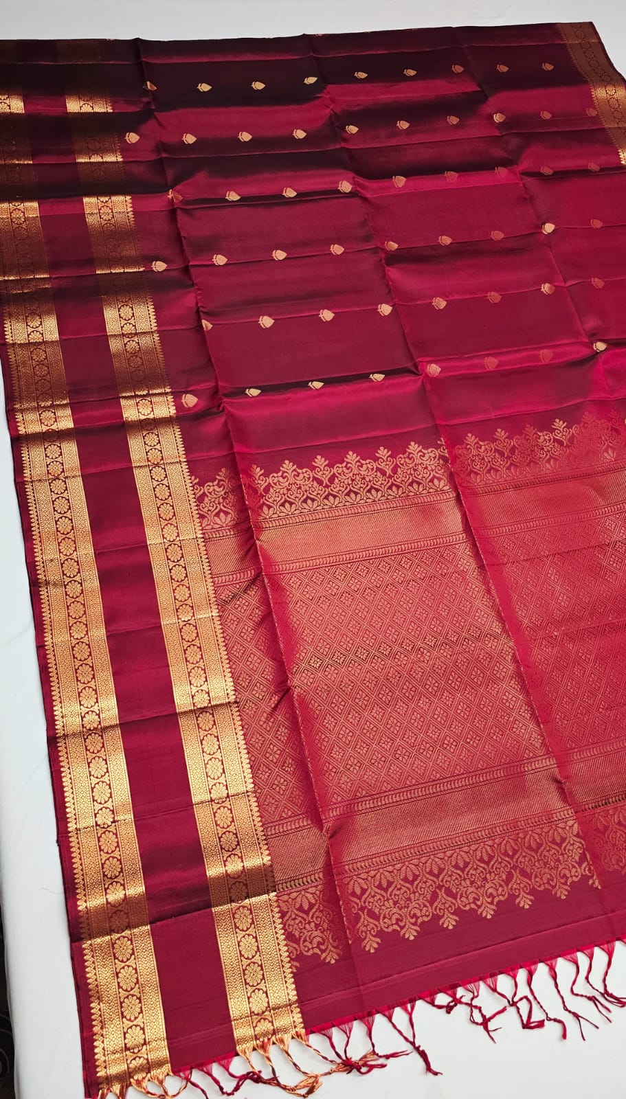 Double Border Pure Silk