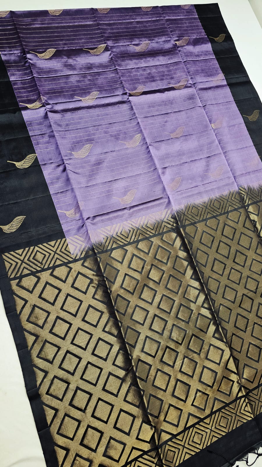Lavender Leaf Pure Silk