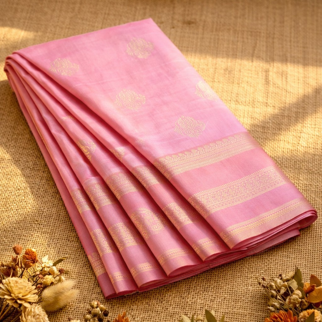 Light Pink Pure Silk