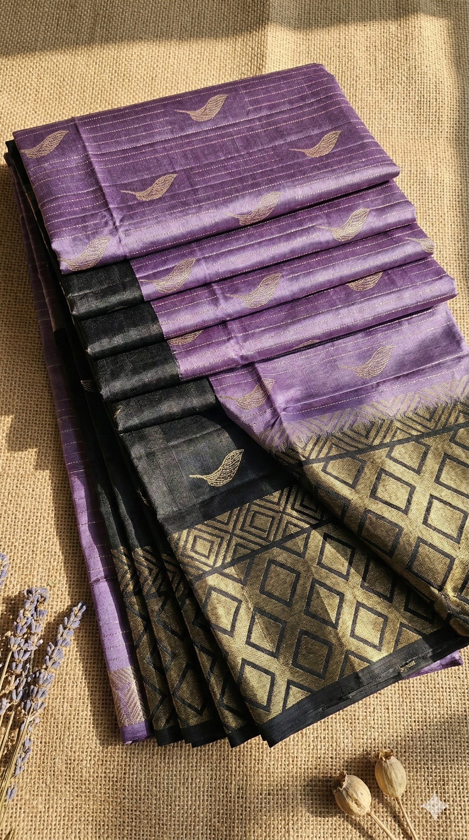 Lavender Leaf Pure Silk